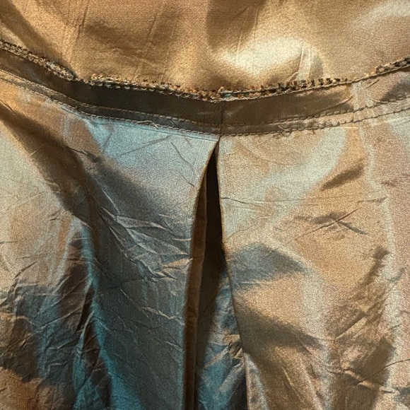 DKNY 100% Silk Pleated Midi Skirt in Opal Blue Gray – Size 10 NWT ($345 Retail) - Picture 15 of 16